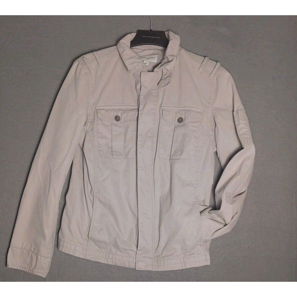 BANANA REPUBLIC MENS MEDIUM FIELD JACKET - BEIGE SAFARI- NWOT